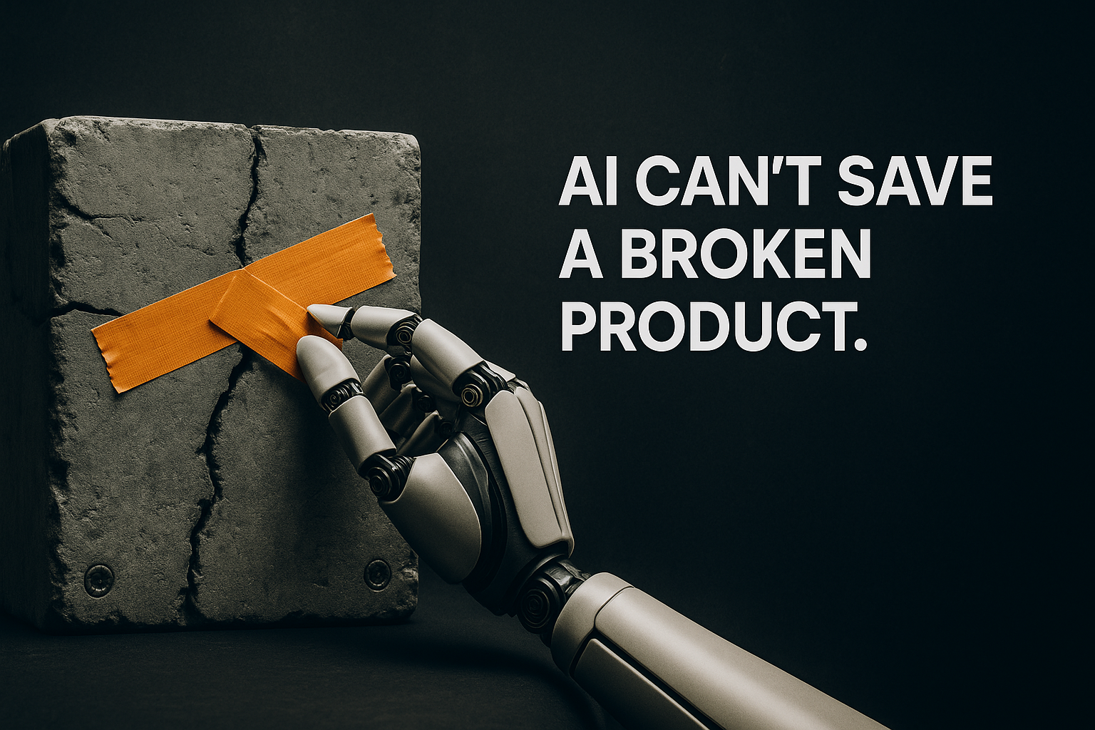 robot trying to fix company
