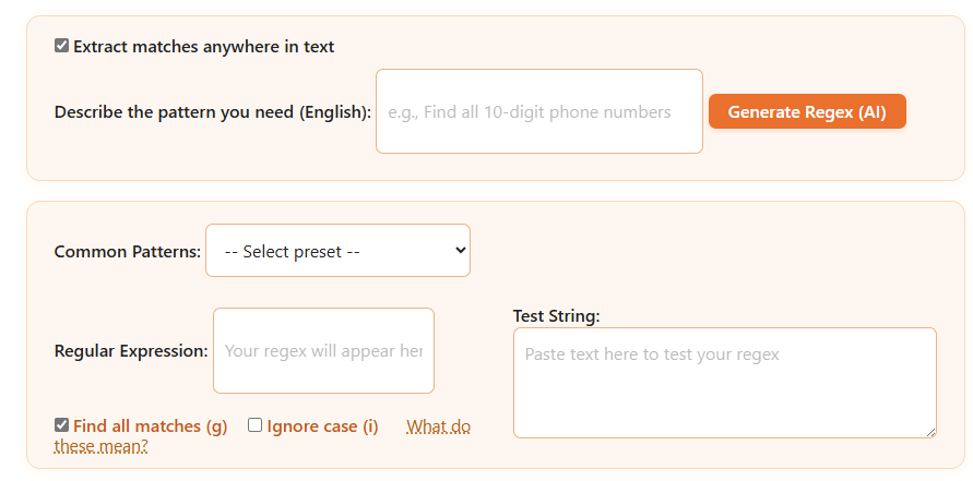 ai regex tool