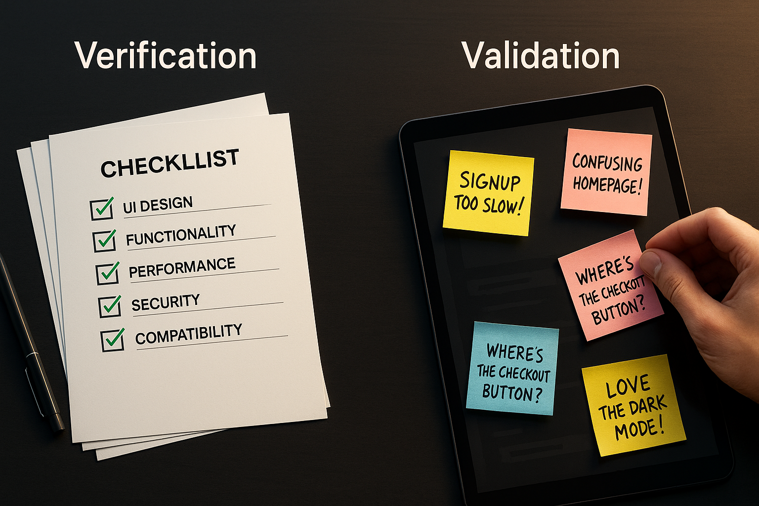 differences between verification and validation testing
